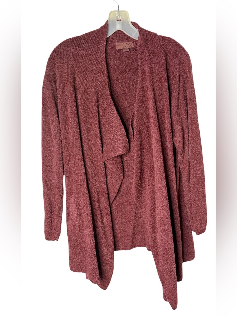 Barefoot Dreams Cozy Draped Open-Front Sweater Cardigan - size 1X